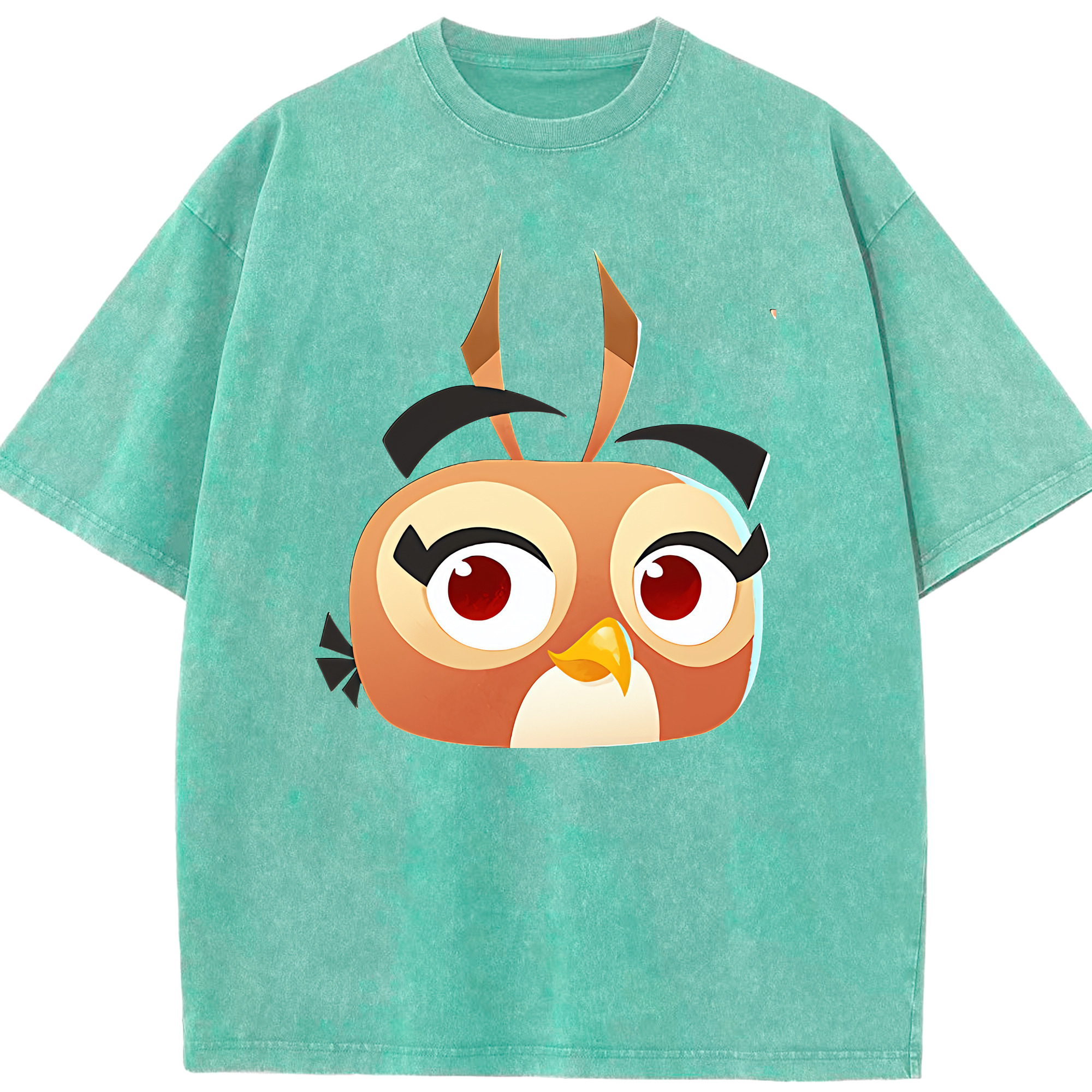 （画像用） Angry Birds アングリーバード 綿100% ヴィンテージ風 半袖Tシャツ（フロントプリント）